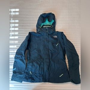The North Face Hyvent Teal Sea Green Coat M
